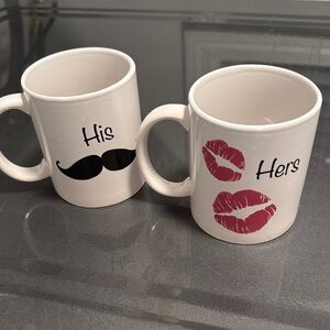 His and Hers coffee mugs